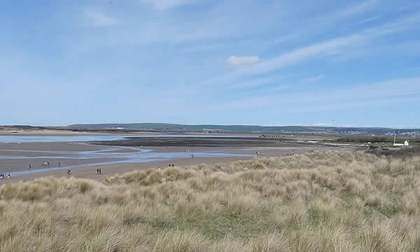 Views over the dunes at Instow